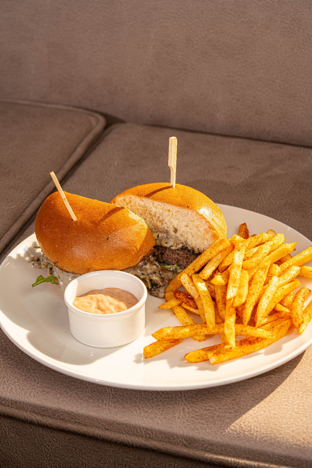 Swiss Mushroom Burger